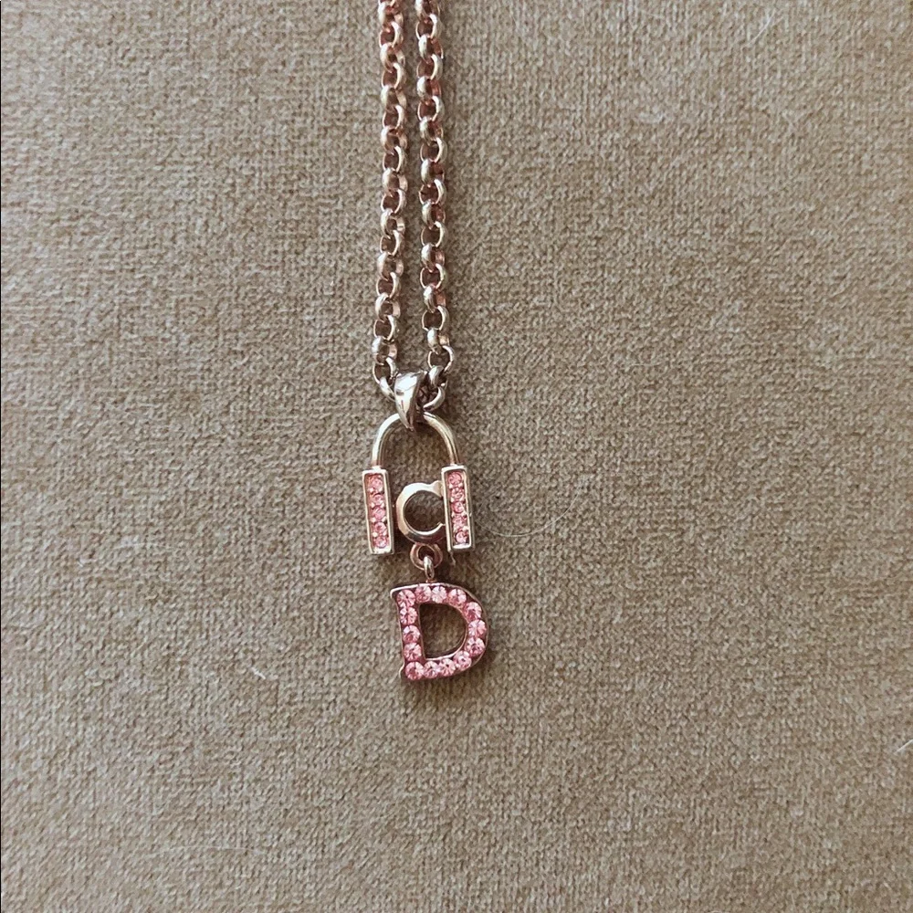 Rose Gold Tone Swarovski Necklace - Picture 2 of 4